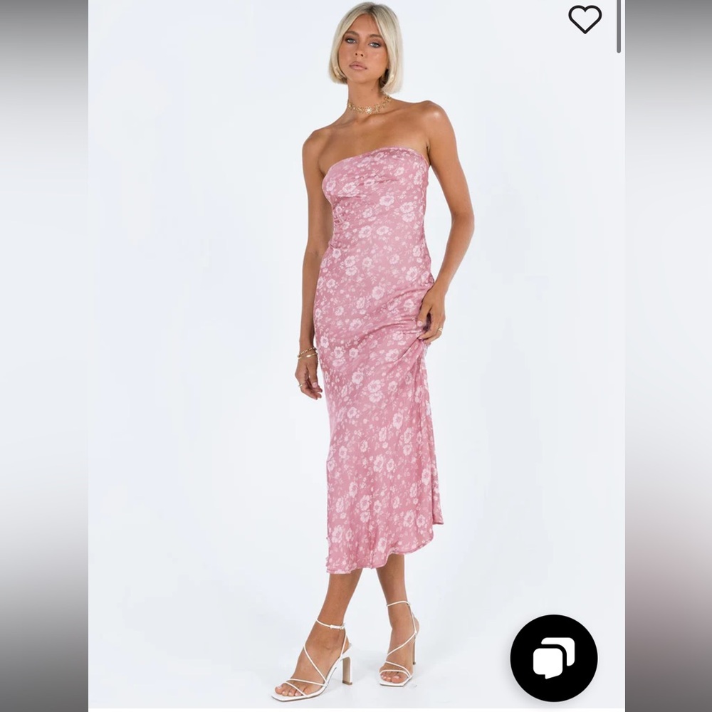 Princess Polly - Salvin Strapless Maxi Dress Pink